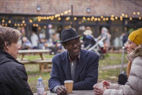 Friends drinking some coffee and having a wonderful conversation